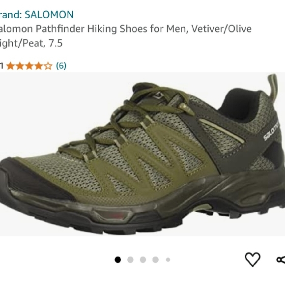 Salomon Pro Olive Hiking Trail Shoes men's sz 10 - Picture 14 of 14